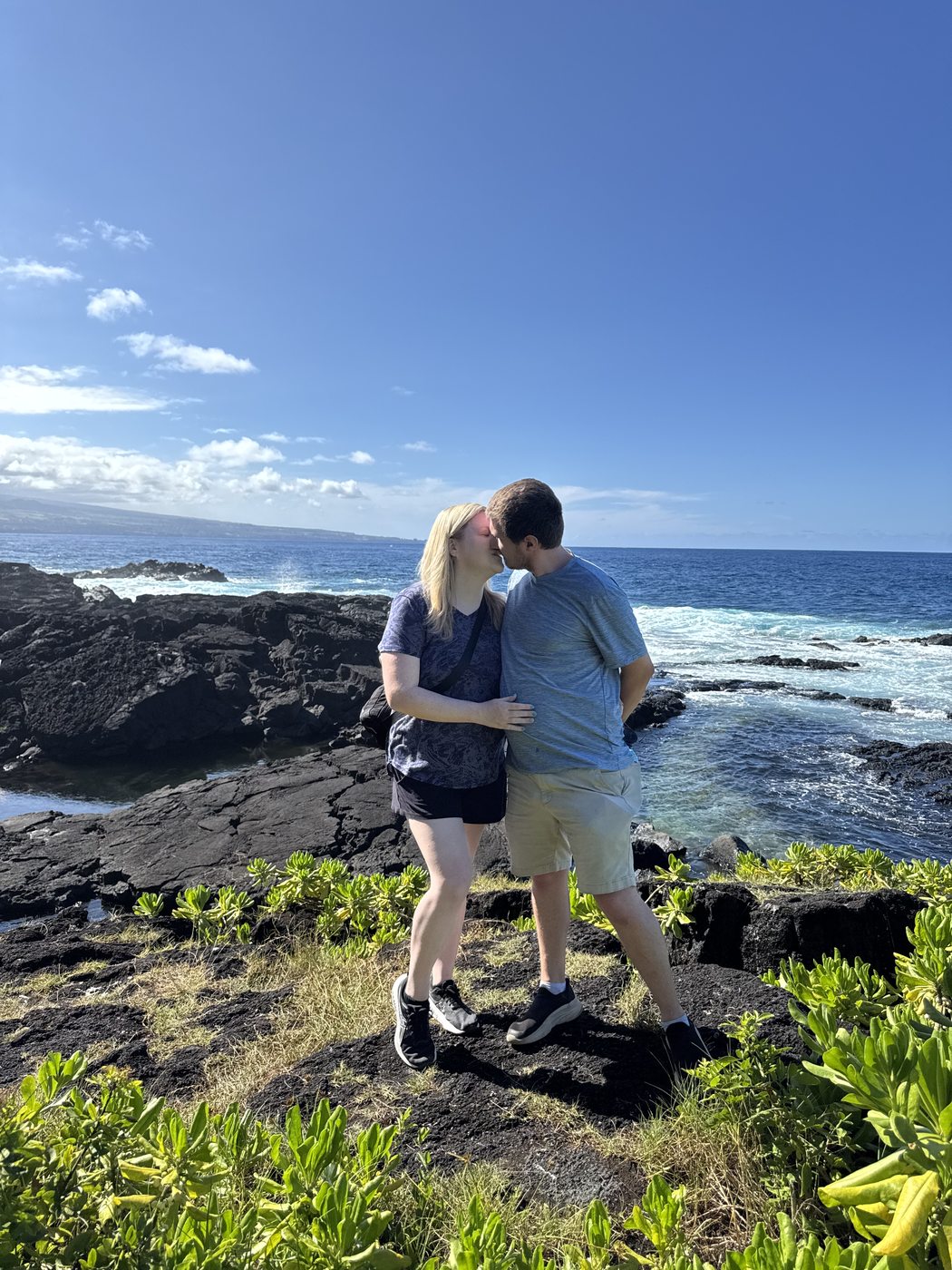 Kaitlyn and Nicholas exploring Hilo, Hawaii