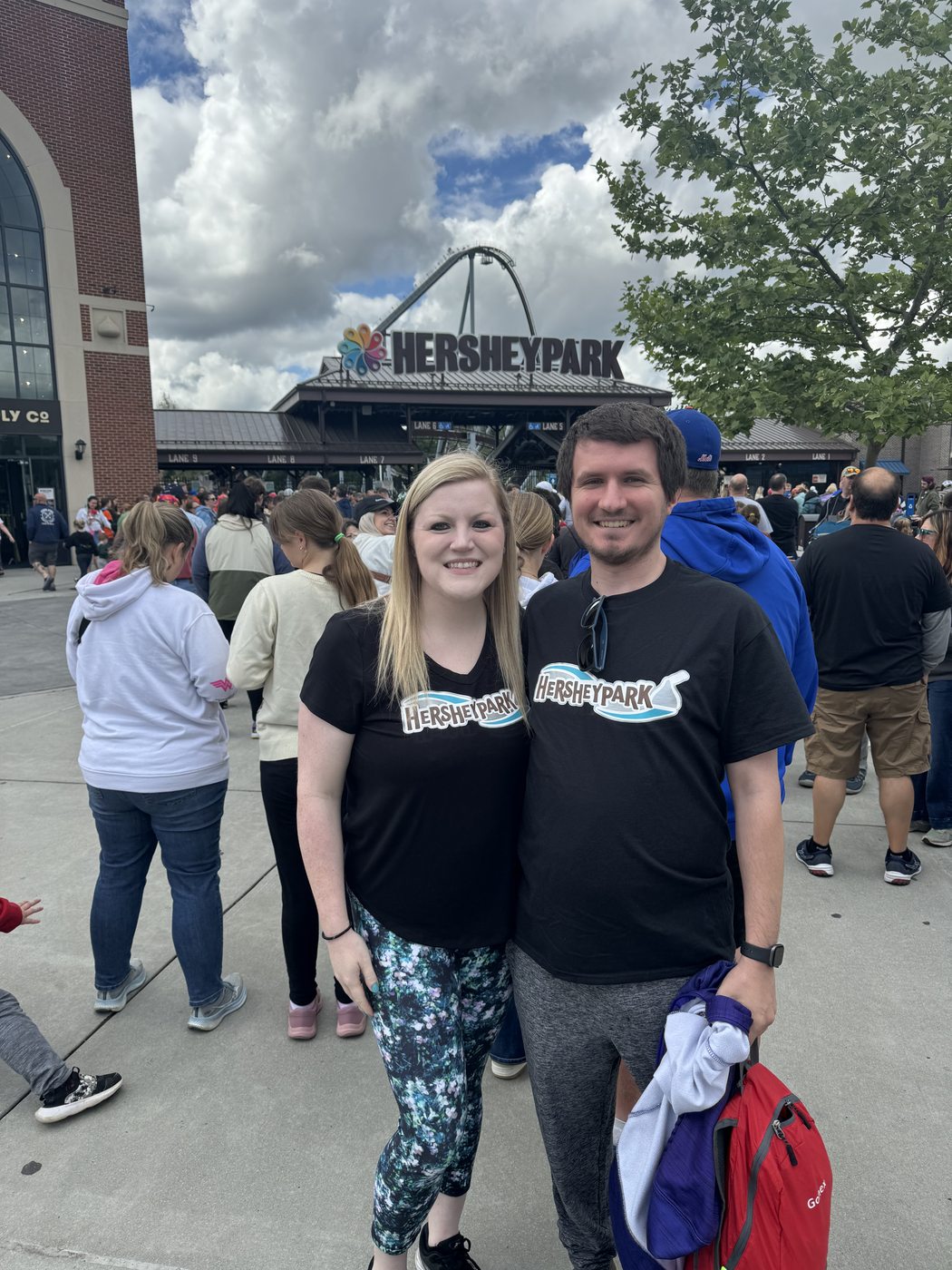 Kaitlyn and Nicholas enjoying a day at Hersheypark